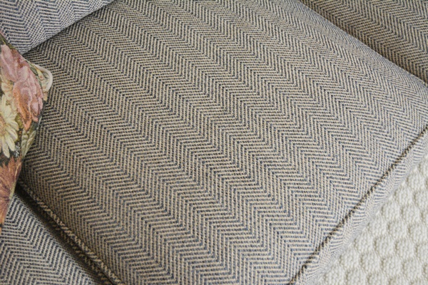 Wesley Hall Herringbone Tweed Sofa