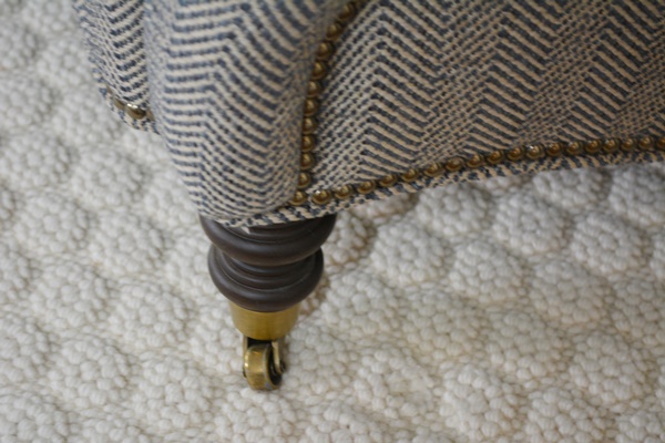 Wesley Hall Herringbone Tweed Sofa