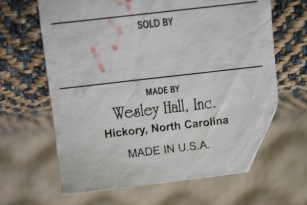 Wesley Hall Herringbone Tweed Sofa