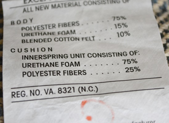 Wesley Hall Herringbone Tweed Sofa