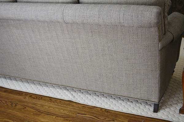 Wesley Hall Herringbone Tweed Sofa