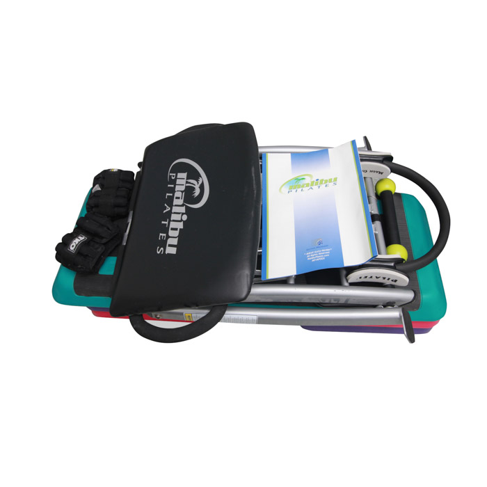 Malibu Pilates Bench Including Weights and Step Stool