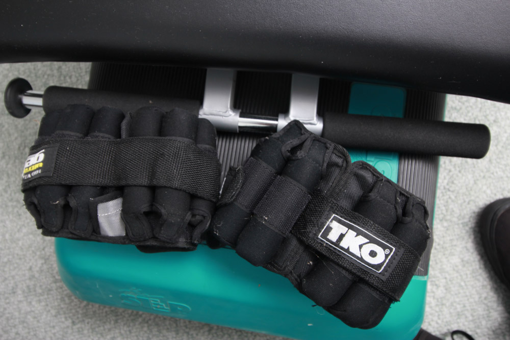 Malibu Pilates Bench Including Weights and Step Stool