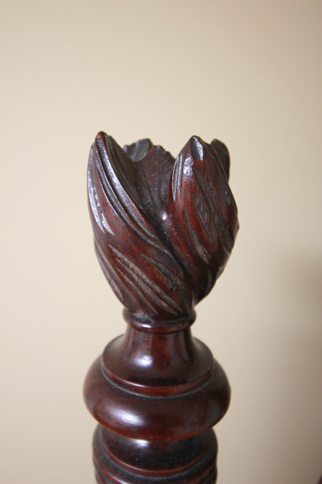 Vintage Chippendale Style Mahogany Cheval Mirror