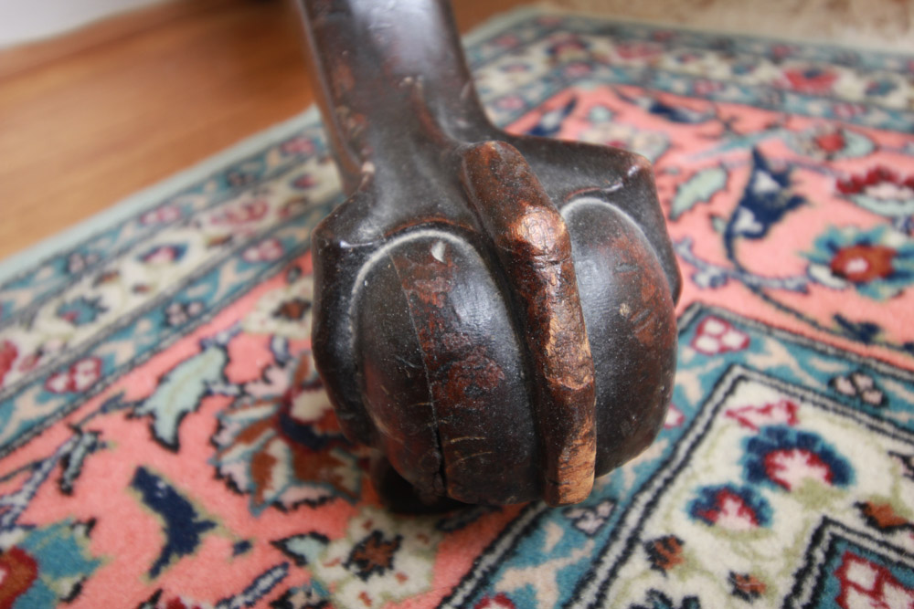 Vintage Chippendale Style Mahogany Cheval Mirror