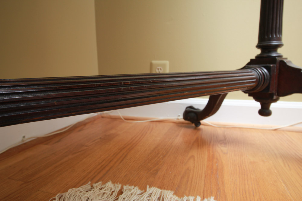 Vintage Chippendale Style Mahogany Cheval Mirror