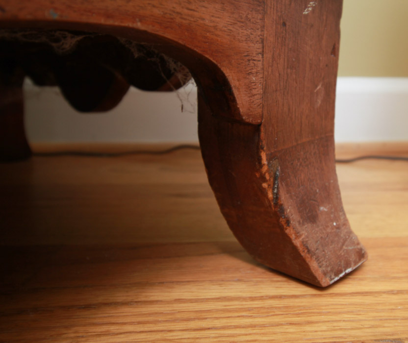 Antique Walnut Six-Drawer Chest with Inlay