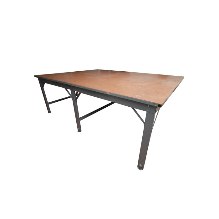 Vintage Industrial Work Table by Phillocraft