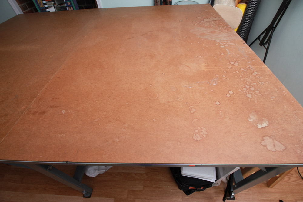 Vintage Industrial Work Table by Phillocraft