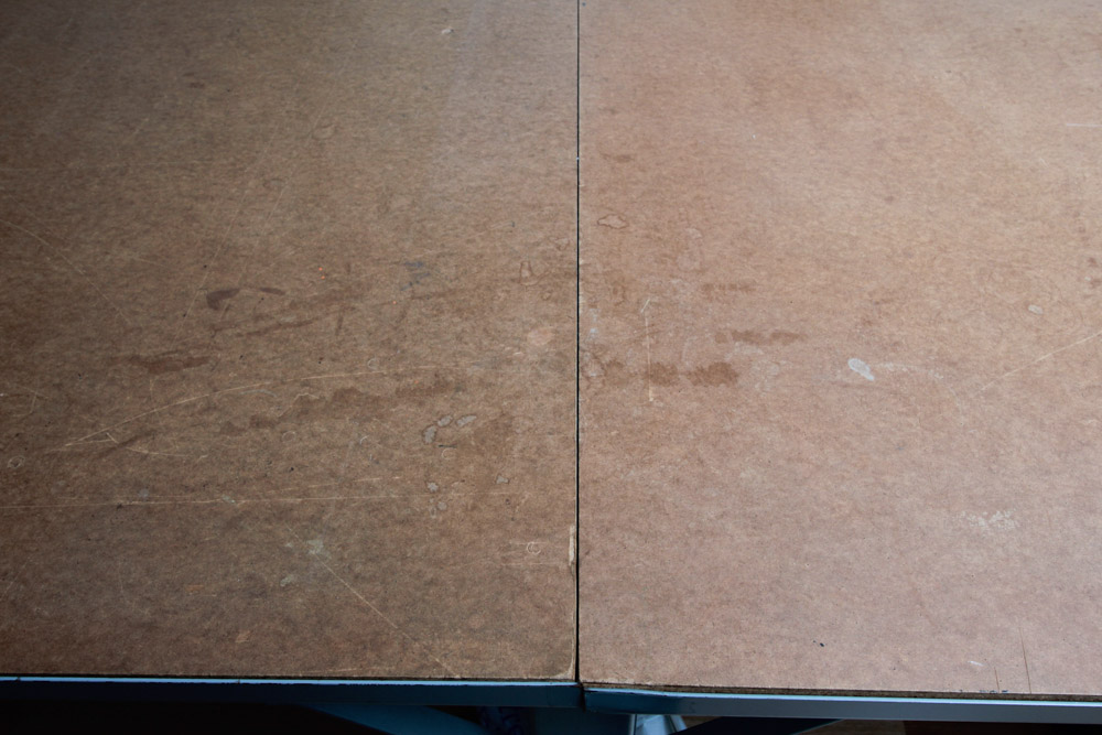 Vintage Industrial Work Table by Phillocraft