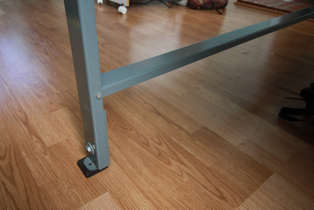 Vintage Industrial Work Table by Phillocraft