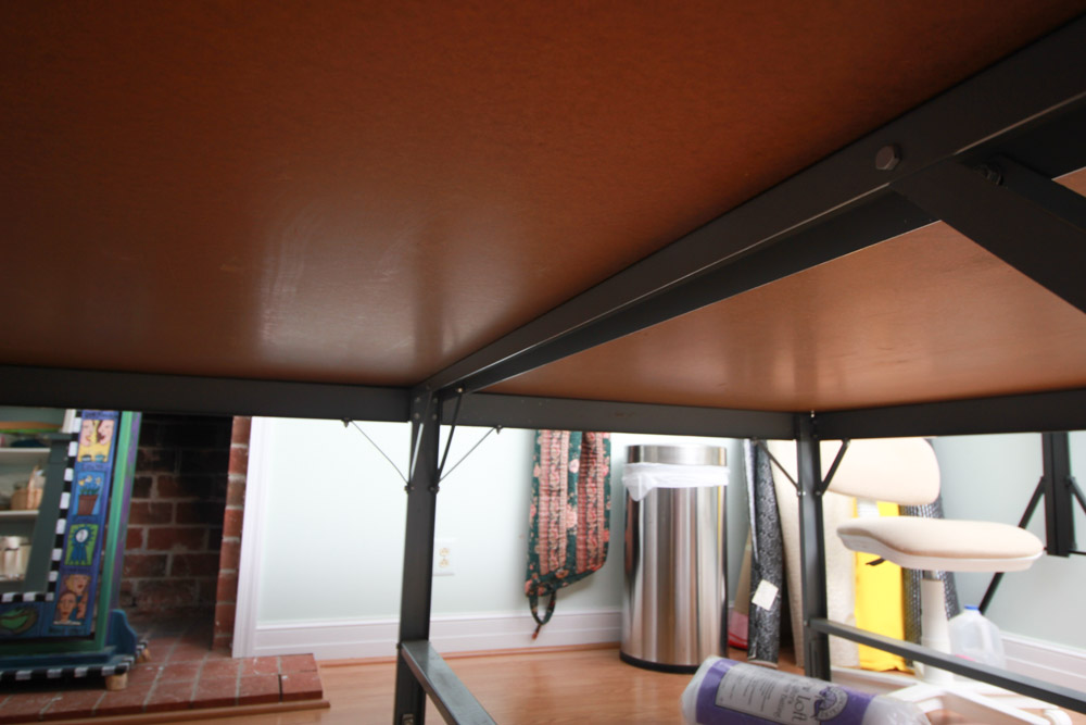 Vintage Industrial Work Table by Phillocraft