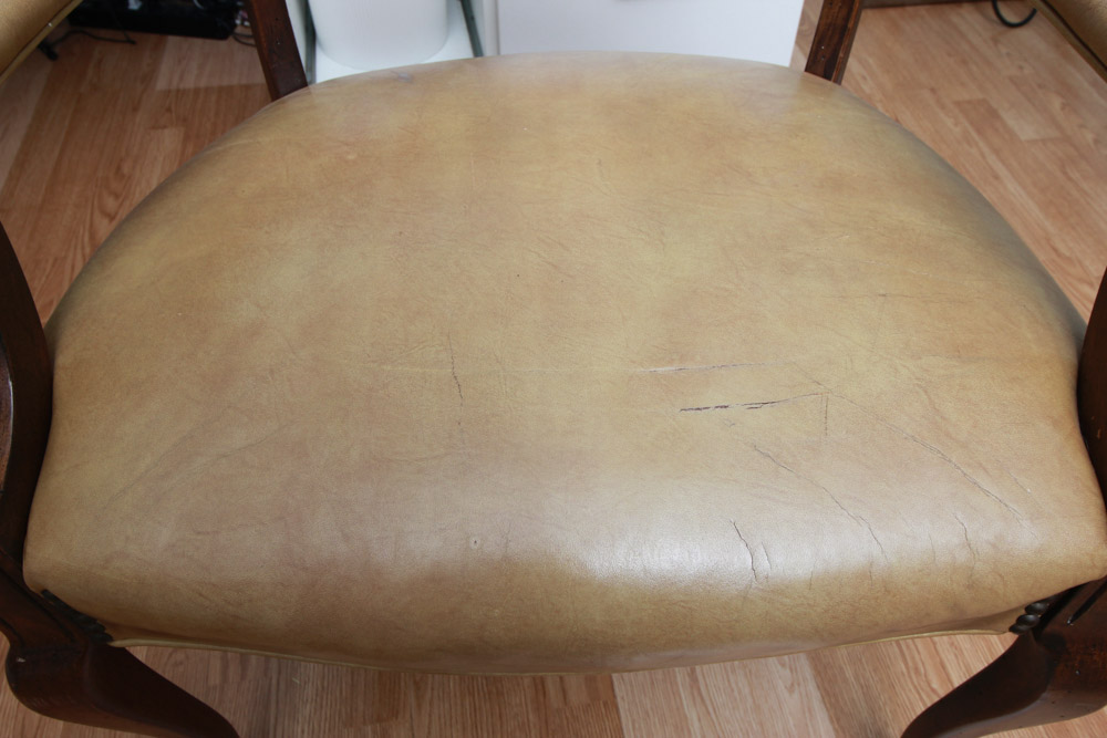 Vintage Office Armchair in the Provincial Louis XV Taste