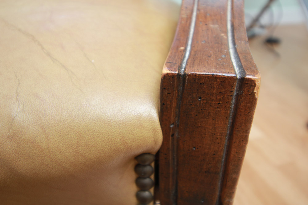 Vintage Office Armchair in the Provincial Louis XV Taste