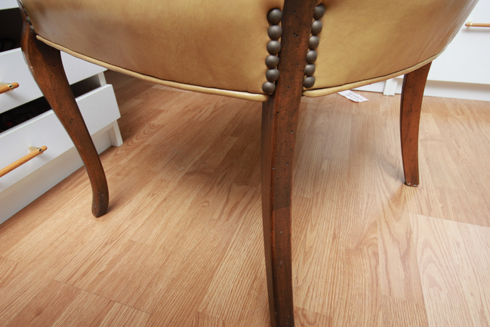 Vintage Office Armchair in the Provincial Louis XV Taste