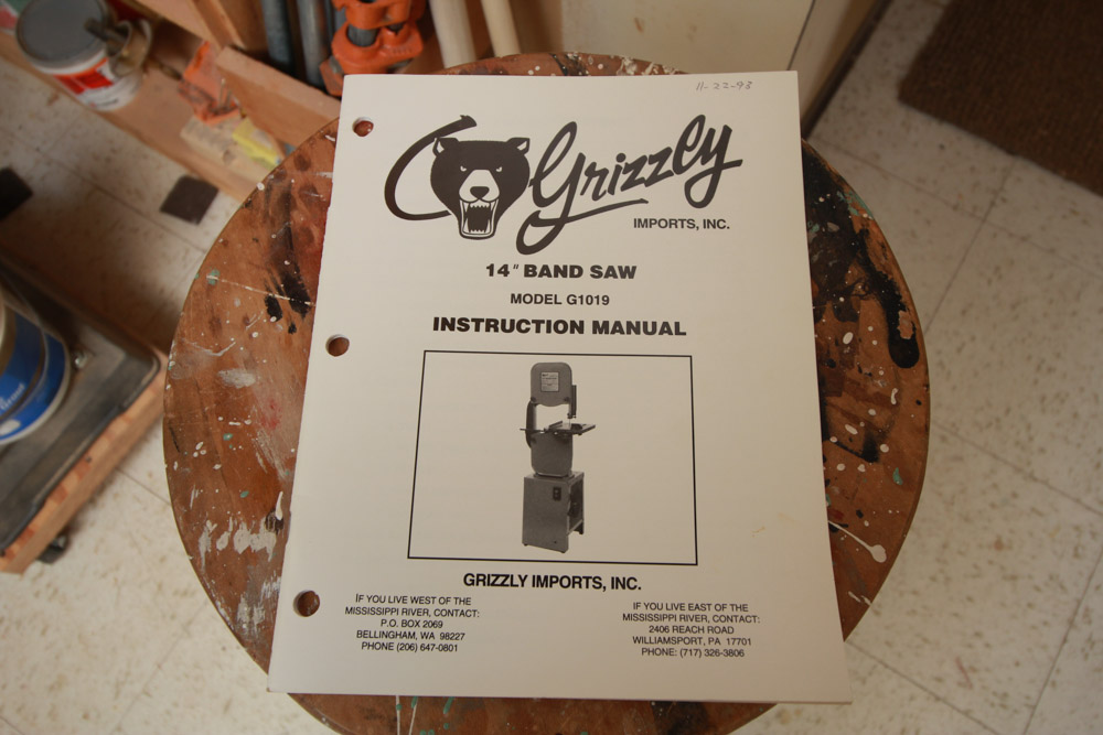 Grizzly Woodcutting 14" Band Saw