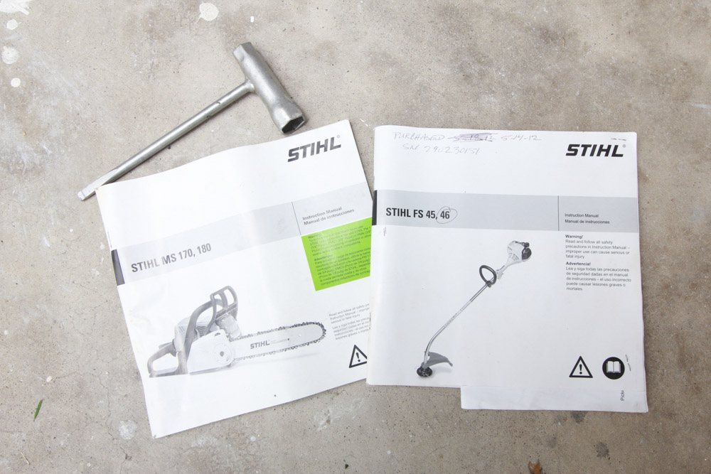 Stihl Weedeater, Chain Saw, and Bush Trimmer