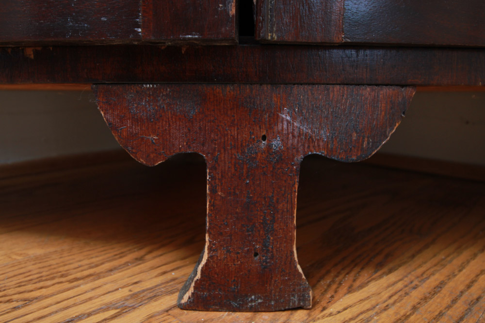 Vintage Mahogany Two-Part Corner Cabinet with Inlay