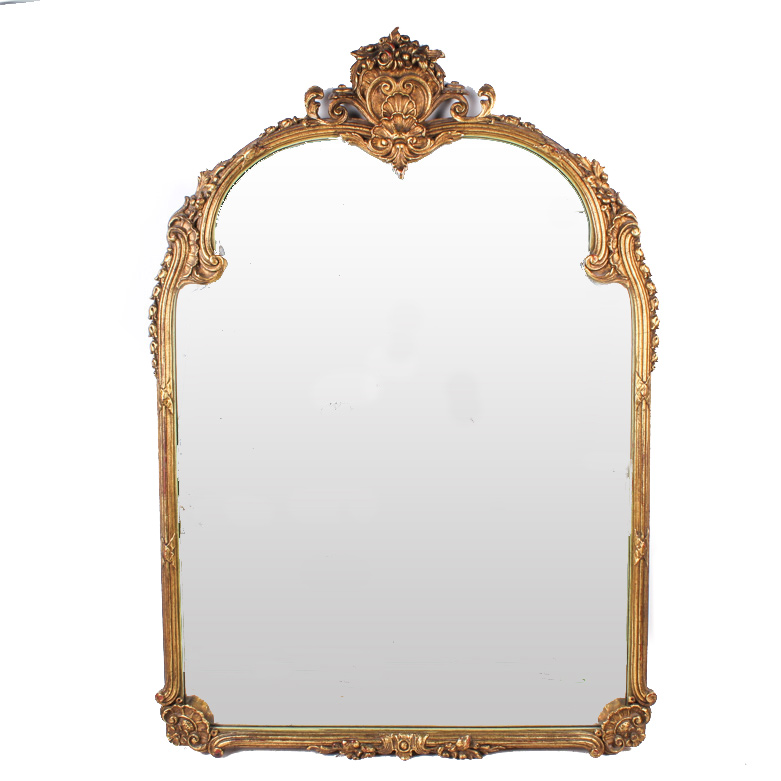 Antique Napoleon III Style Gilt Wood Mirror