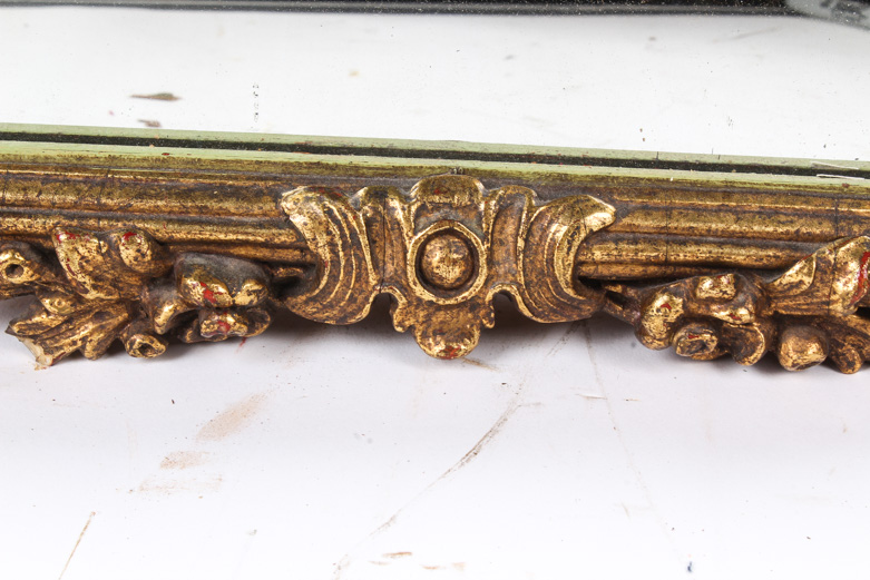 Antique Napoleon III Style Gilt Wood Mirror