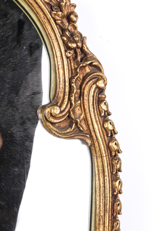 Antique Napoleon III Style Gilt Wood Mirror