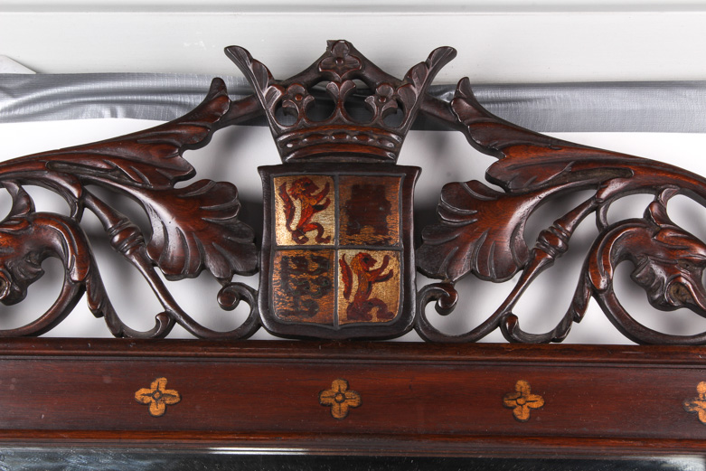Vintage George III Style Mahogany Rectangular Mirror