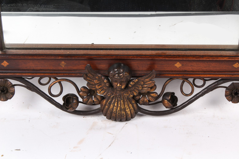 Vintage George III Style Mahogany Rectangular Mirror