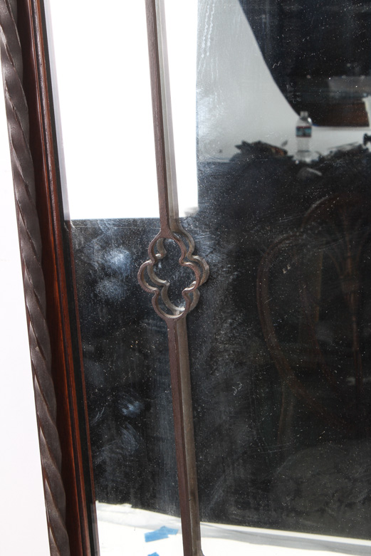 Vintage George III Style Mahogany Rectangular Mirror