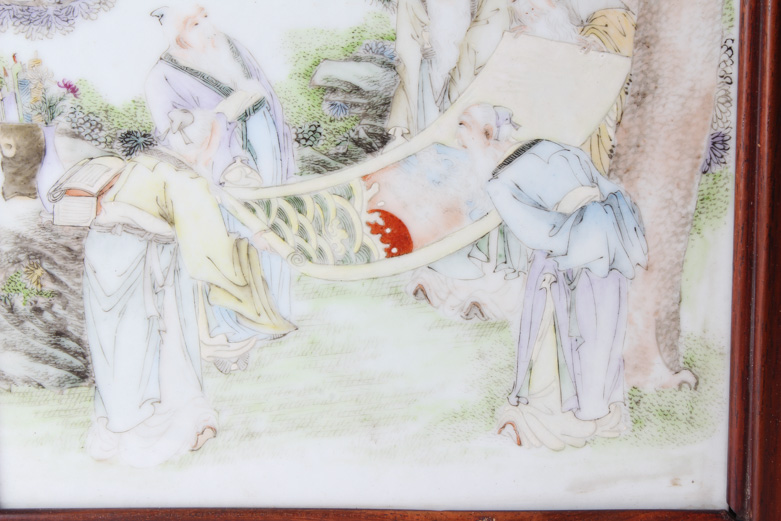 Painted Chinese Porcelain Plaque