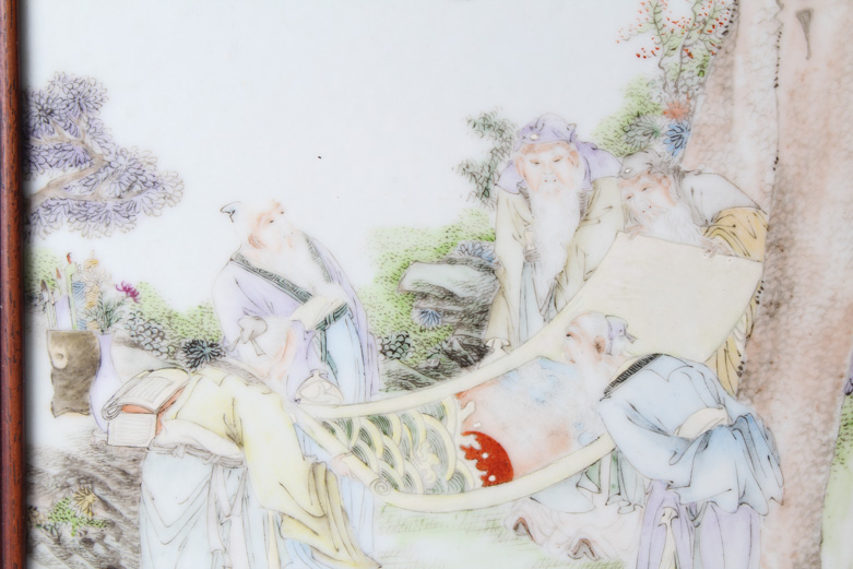 Painted Chinese Porcelain Plaque