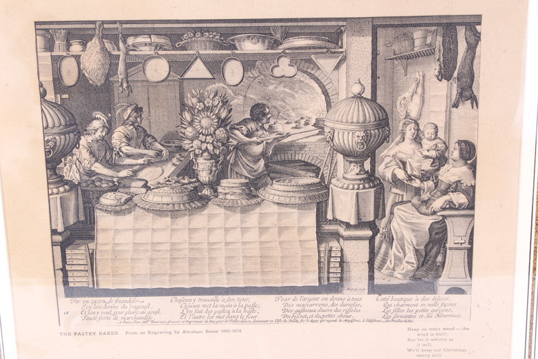 Offset Lithograph After Original Etching "The Pastry Baker" by Abraham Bosse