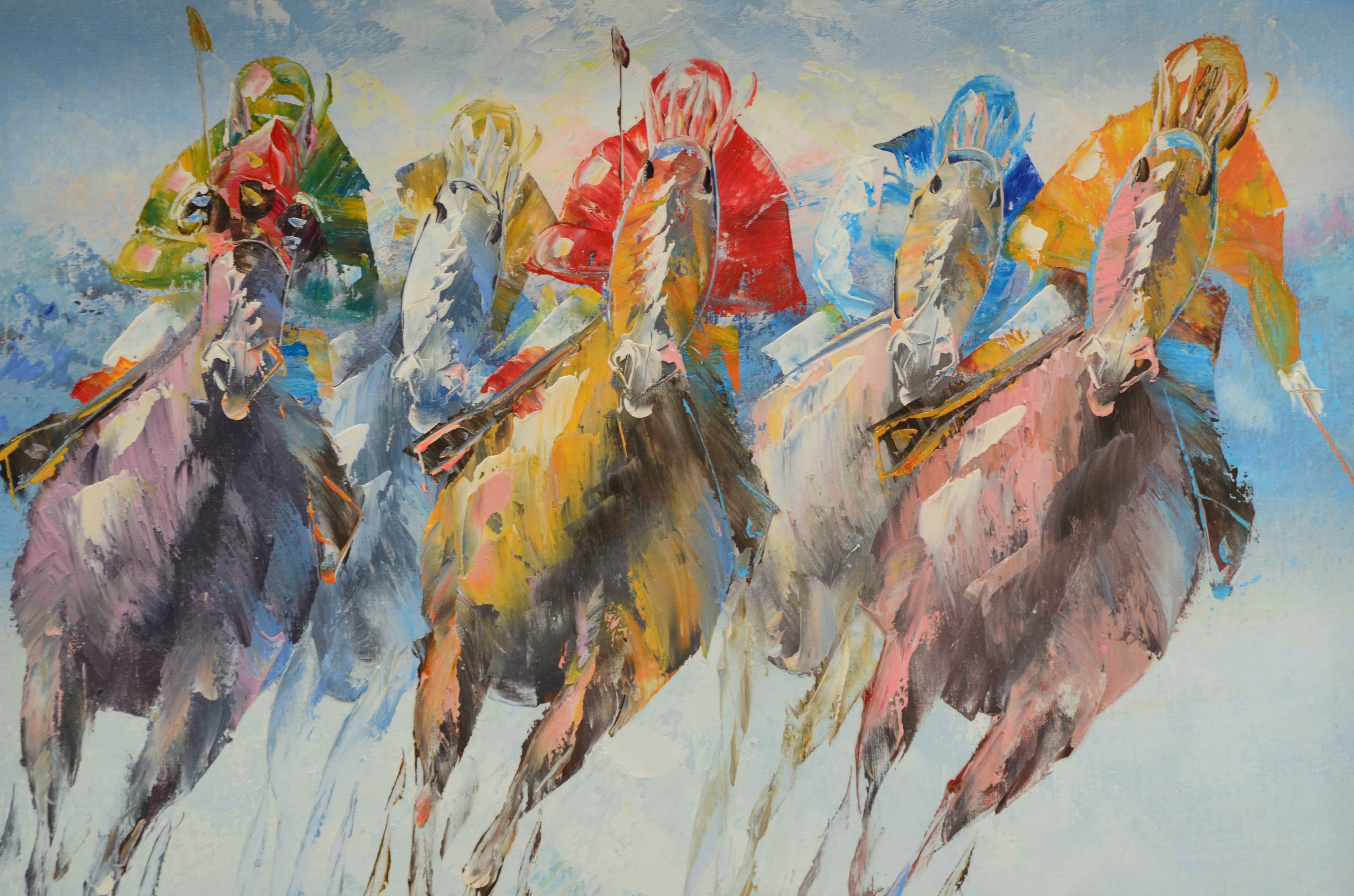 Anthony Veccio Original Oil Painting on Canvas