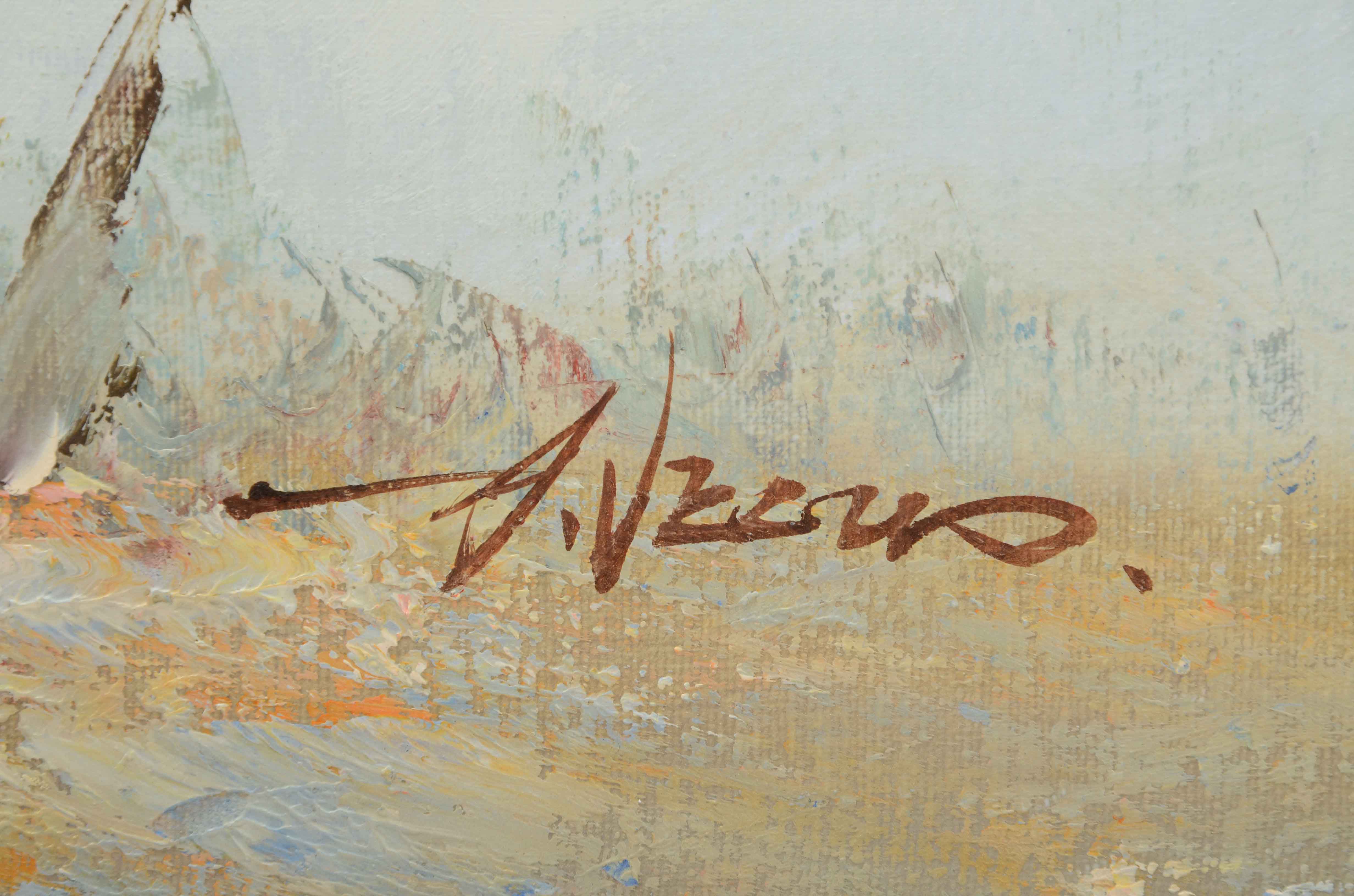 Anthony Veccio Original Oil Painting on Canvas