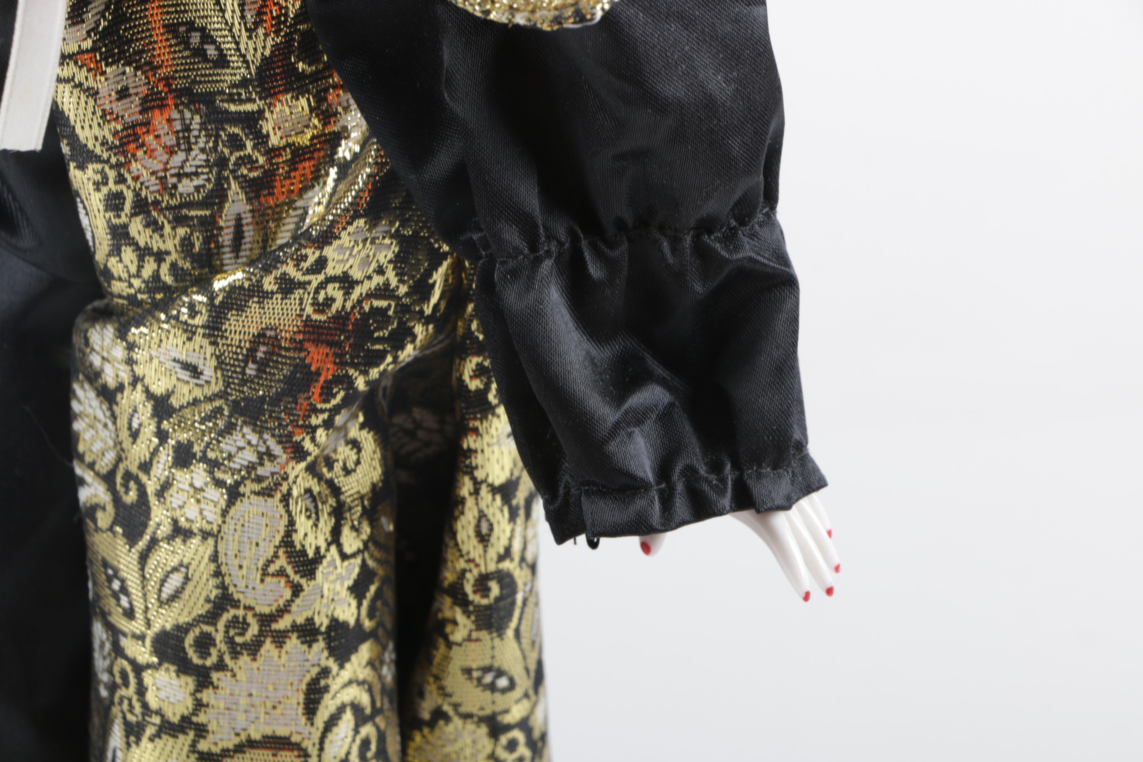 Venetian-Style Jester Porcelain Doll