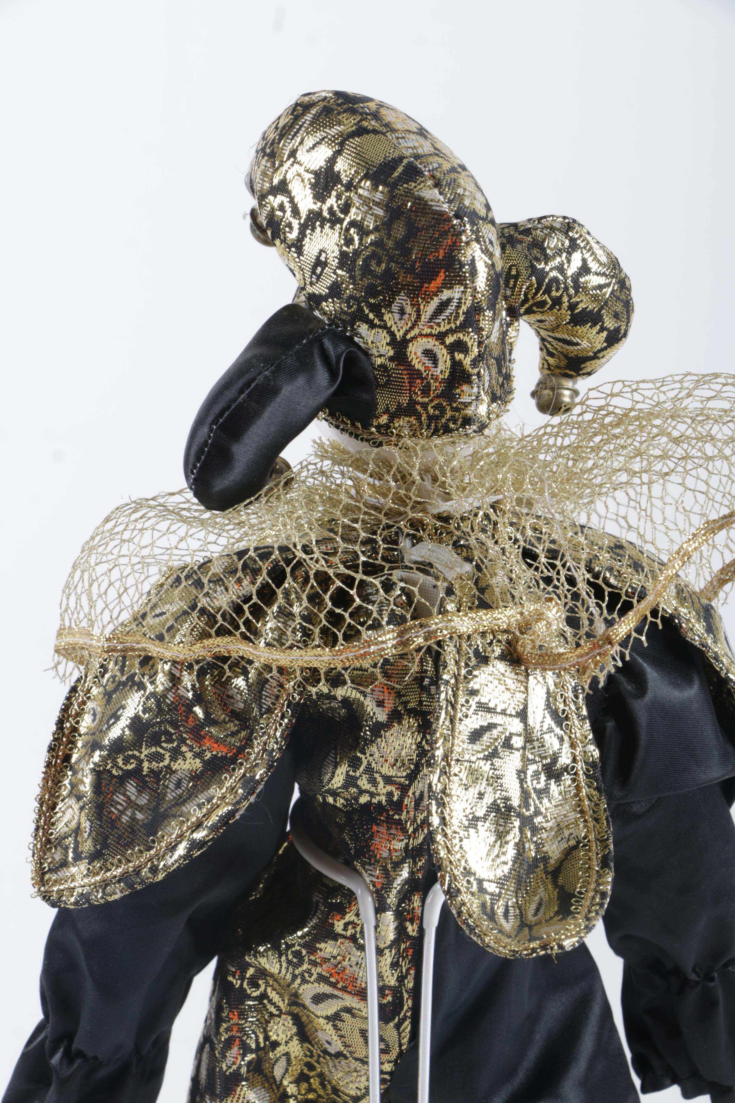 Venetian-Style Jester Porcelain Doll