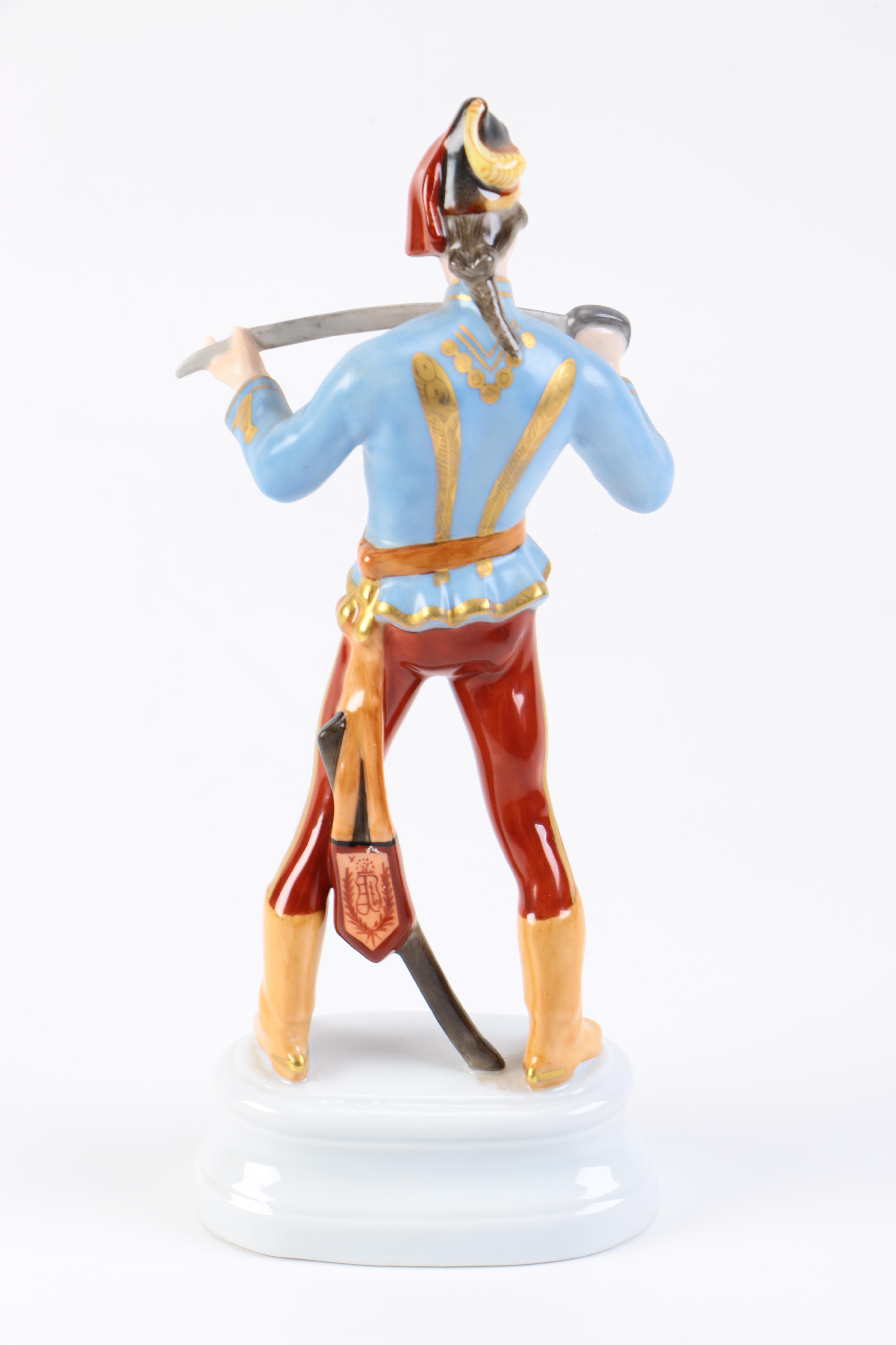 Herend Hungary "Haidik Hussar" Porcelain Figurine