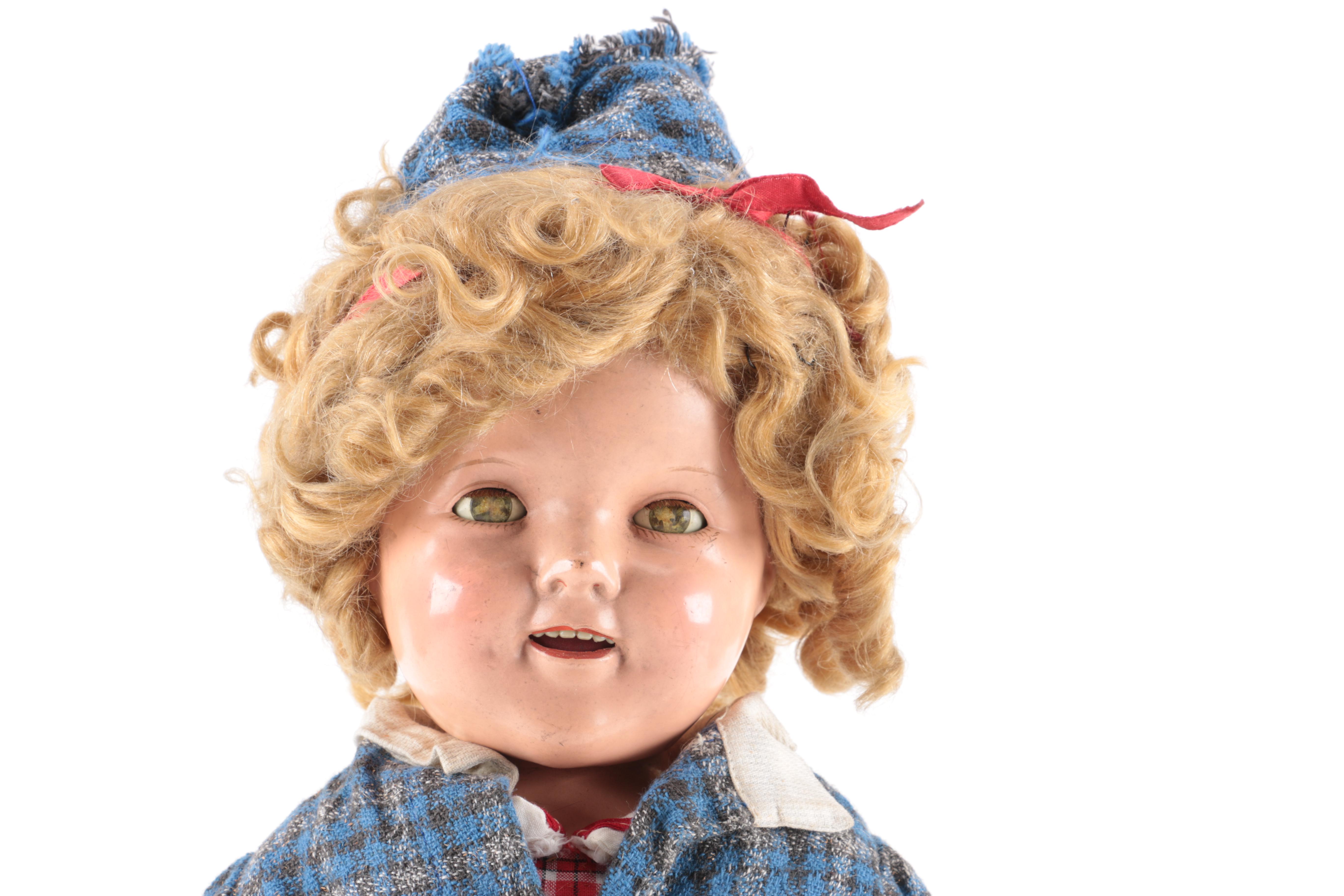 1930s Shirley Temple Composition Doll by Ideal