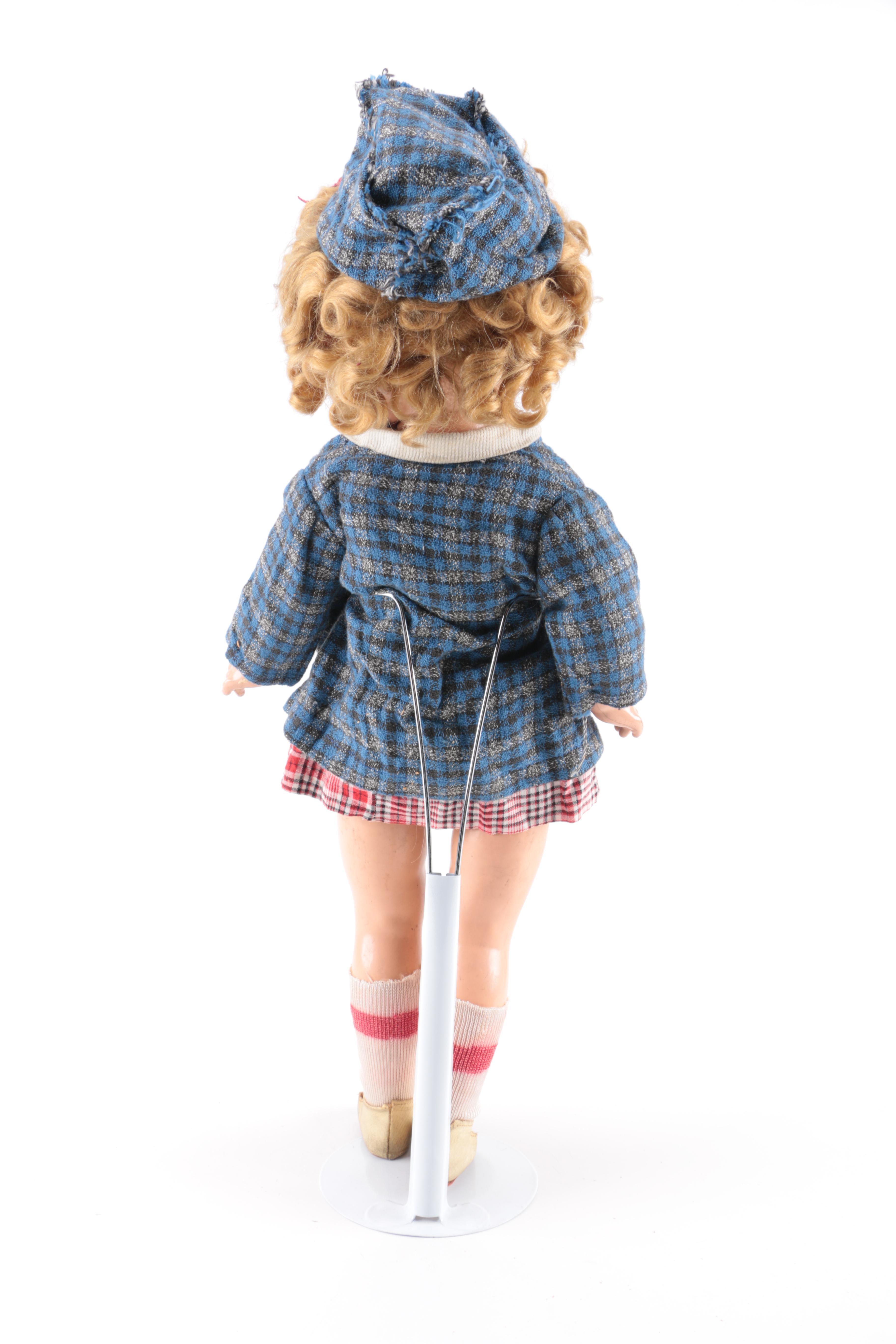 1930s Shirley Temple Composition Doll by Ideal