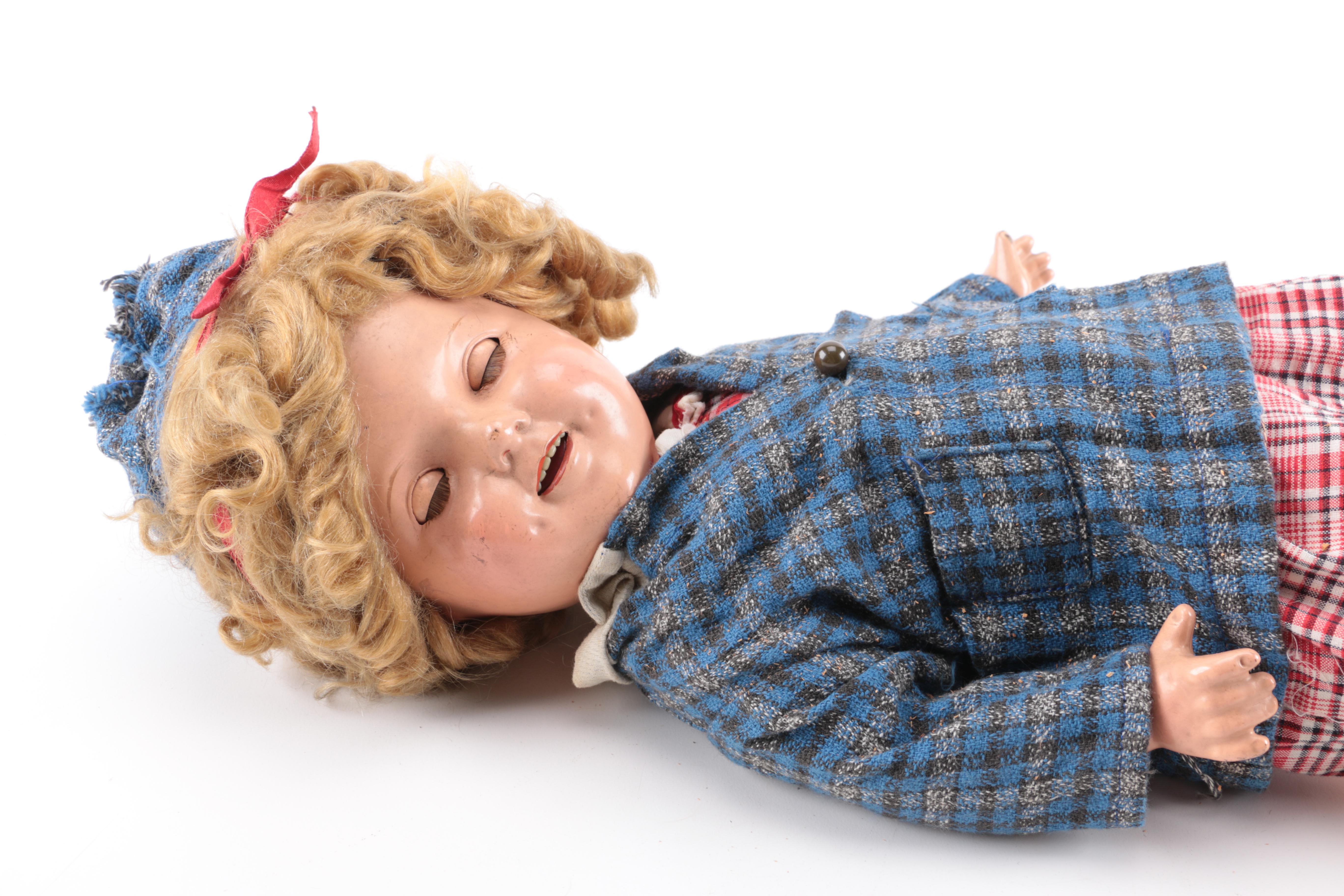 1930s Shirley Temple Composition Doll by Ideal