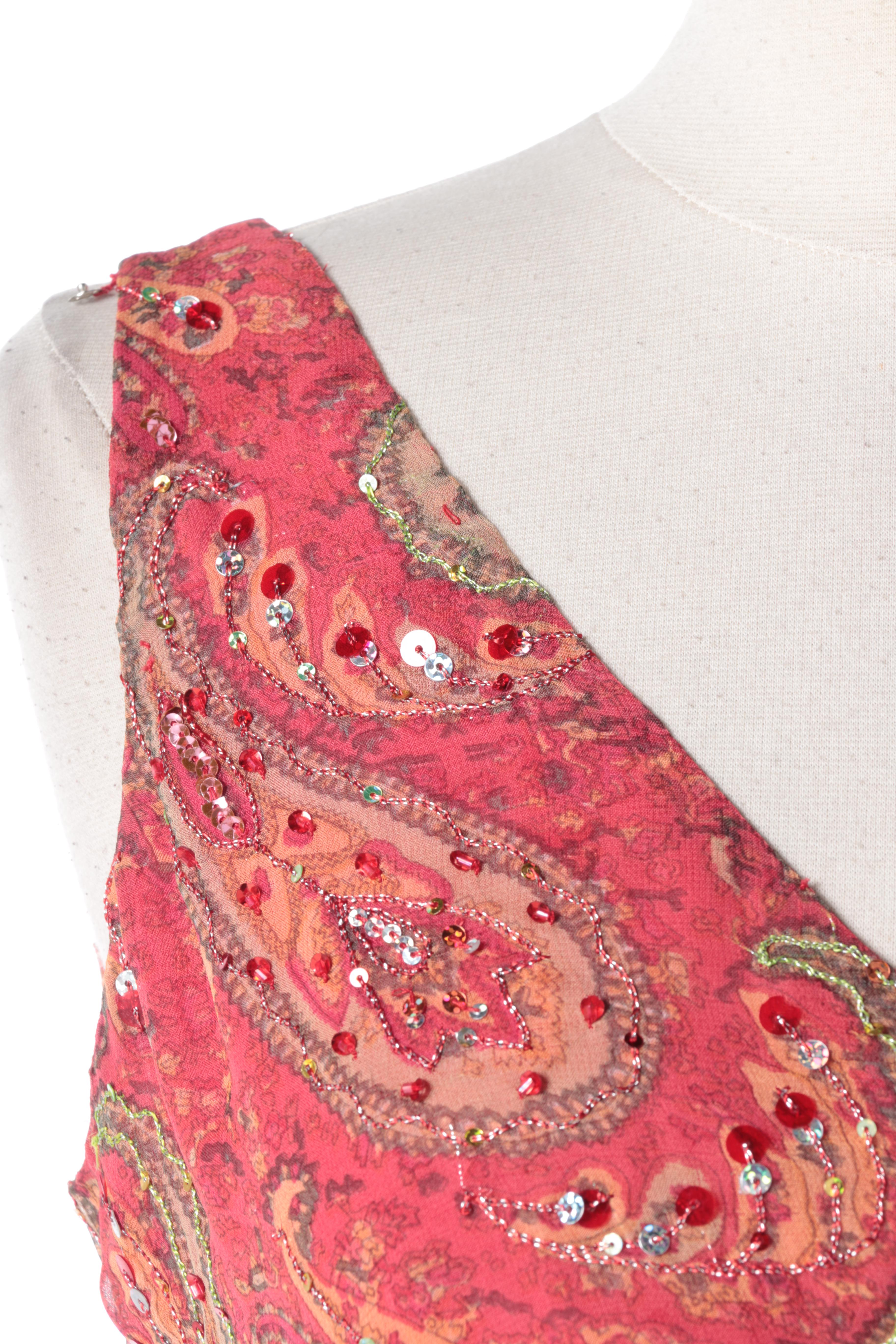 Chetta B Embellished Maxi Dress