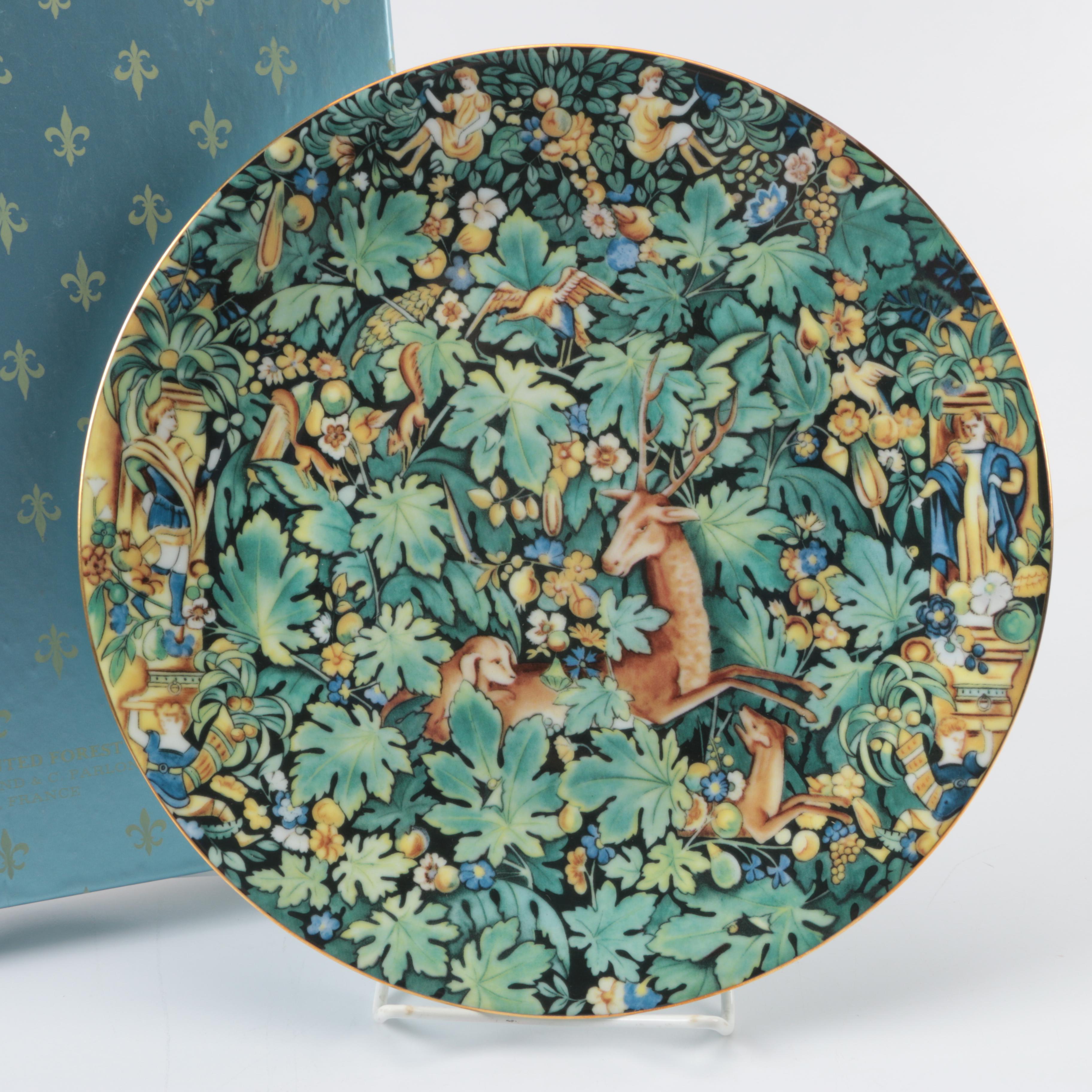 Vintage Limited Edition Charles Field Haviland Limoges Unicorn-Themed Plates