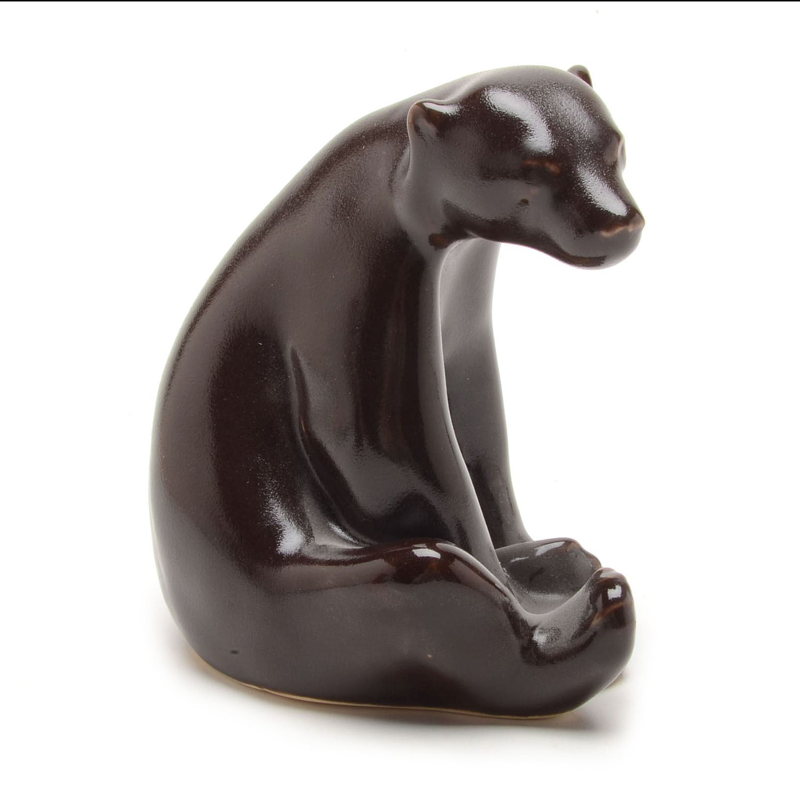 Pair of Rookwood Art Pottery "Abel Bear" Beatnik Figurines