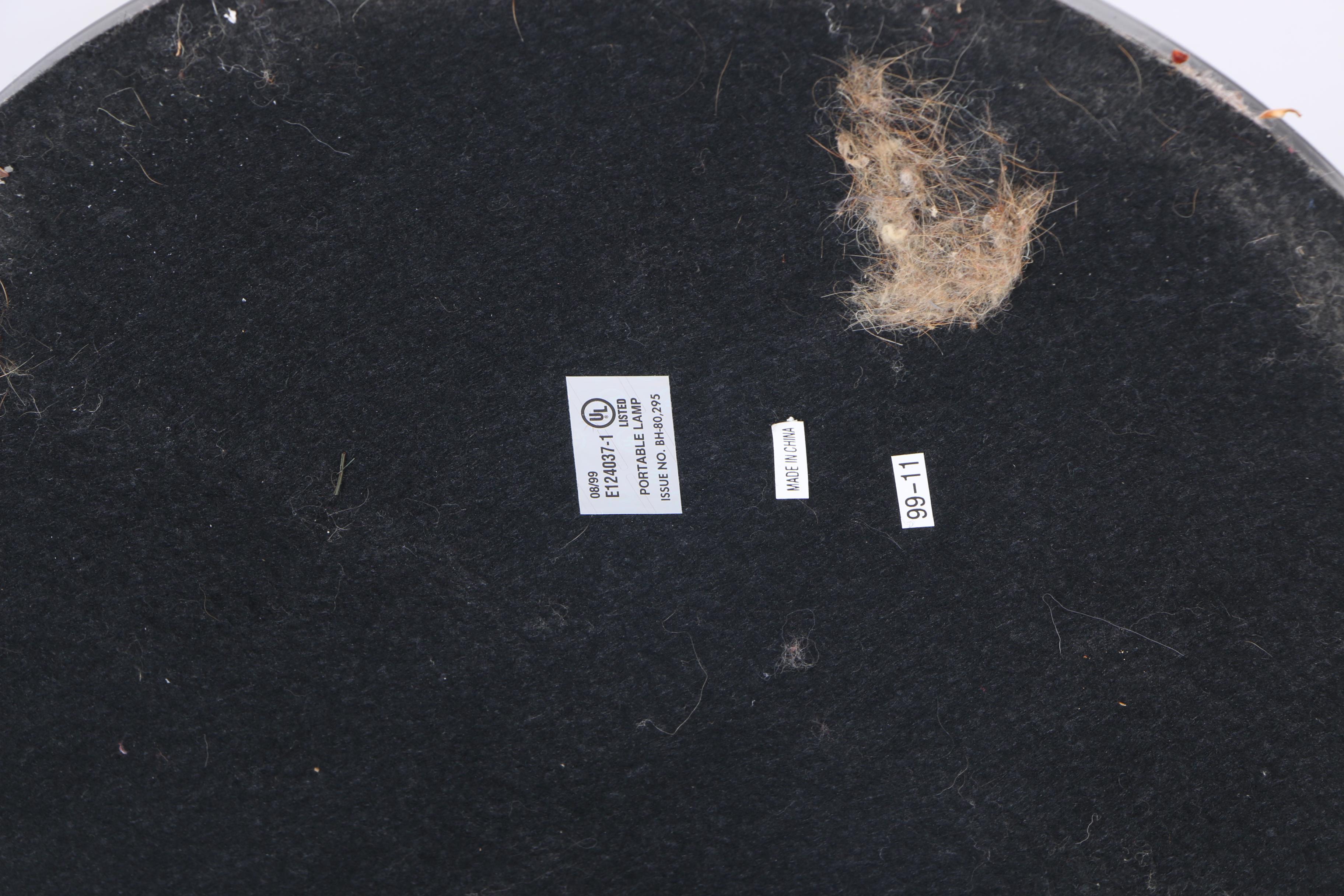 Black Dual Light Socket Floor Lamp