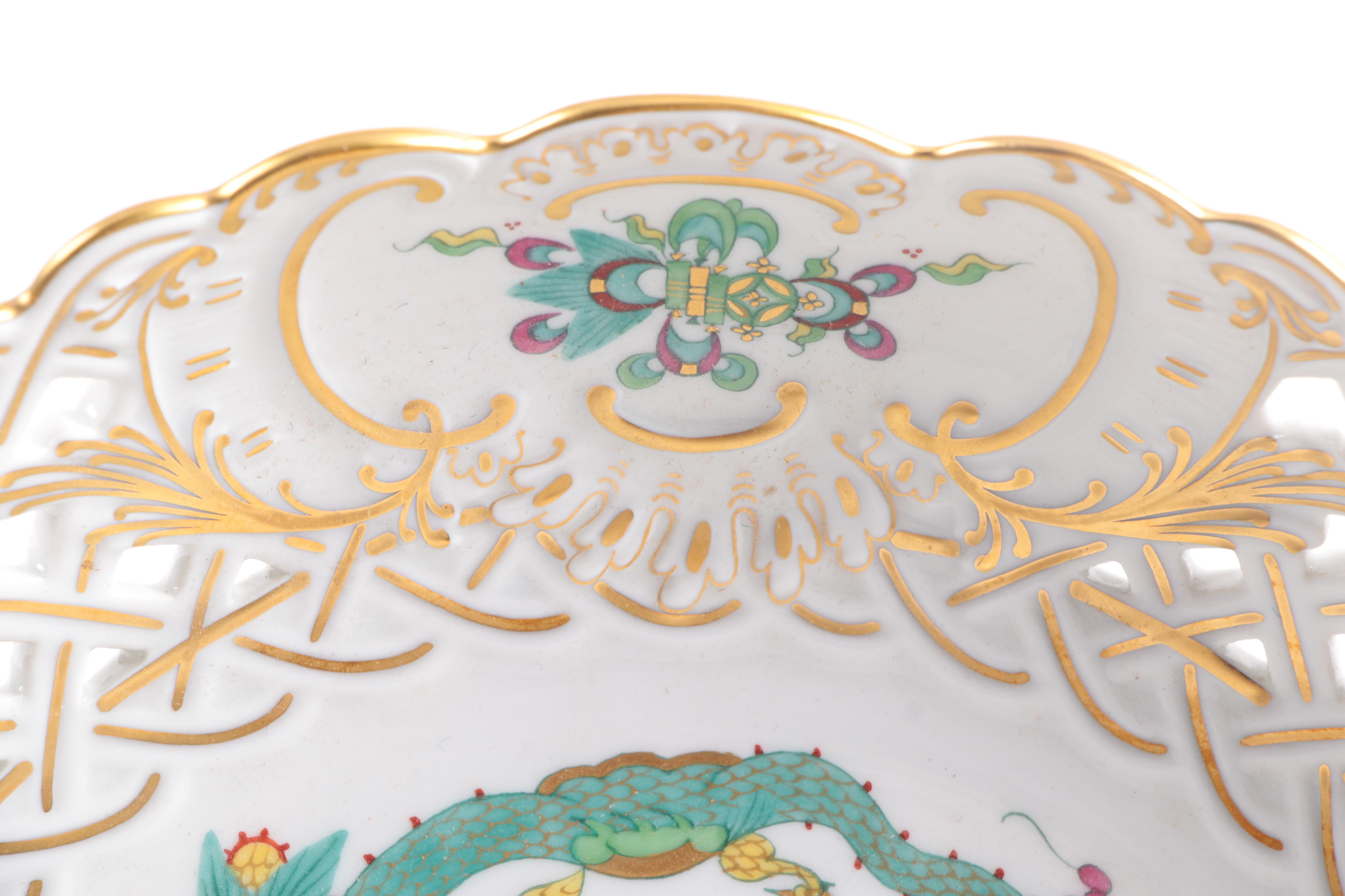 Vintage Meissen "Green Dragon" Tableware