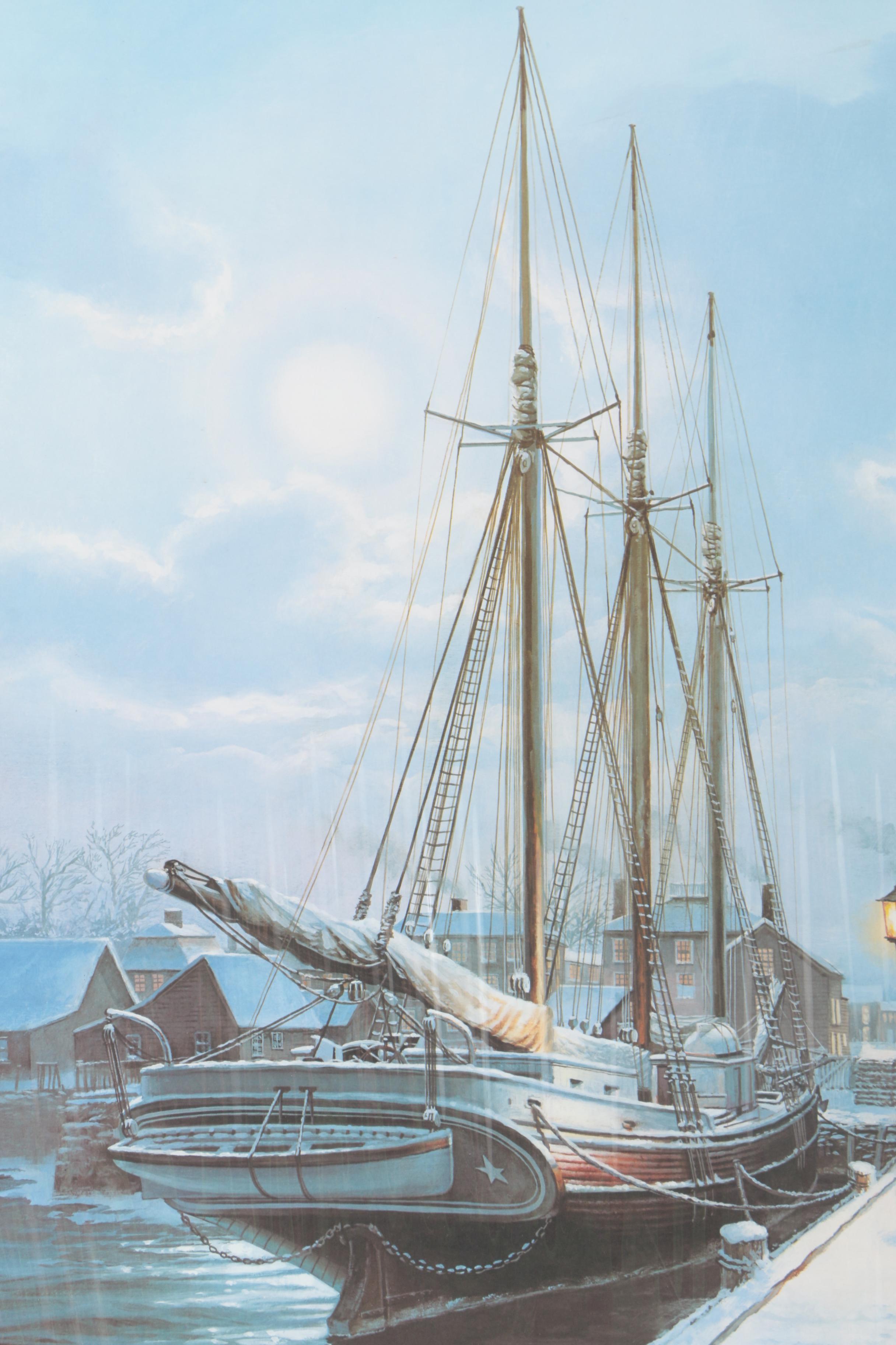 Tom Freeman Limited Edition Offset Lithograph "Lamplighter"