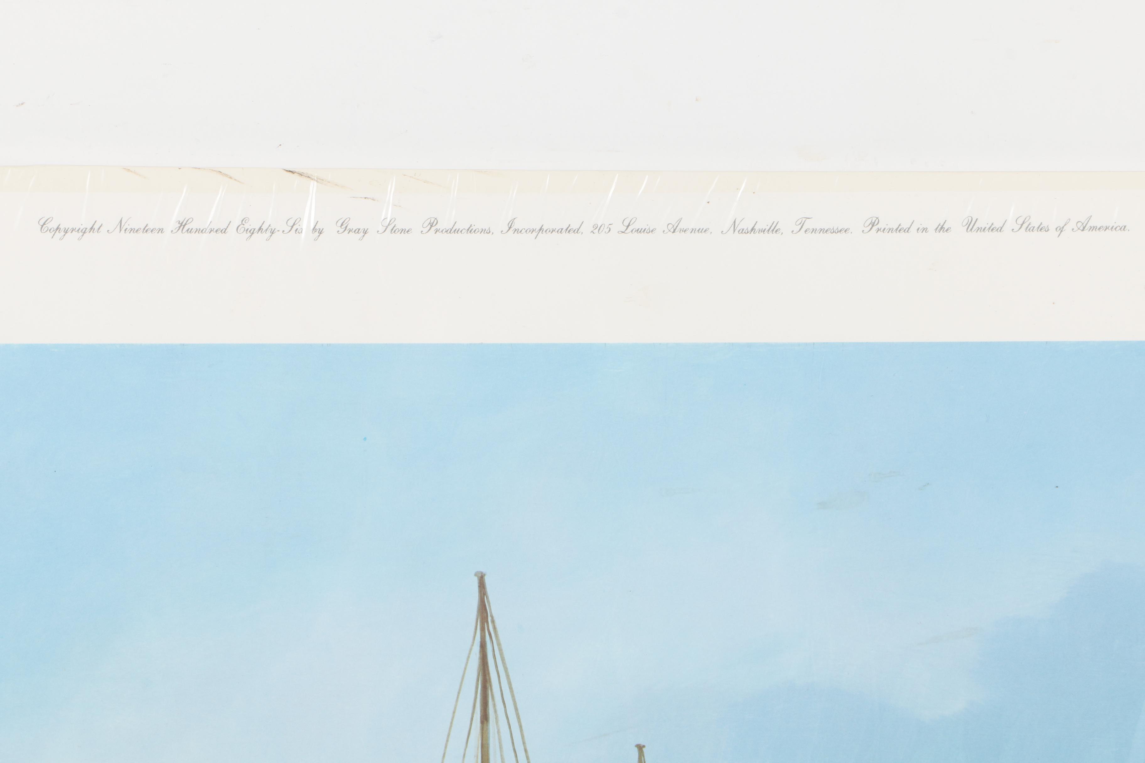 Tom Freeman Limited Edition Offset Lithograph "Lamplighter"