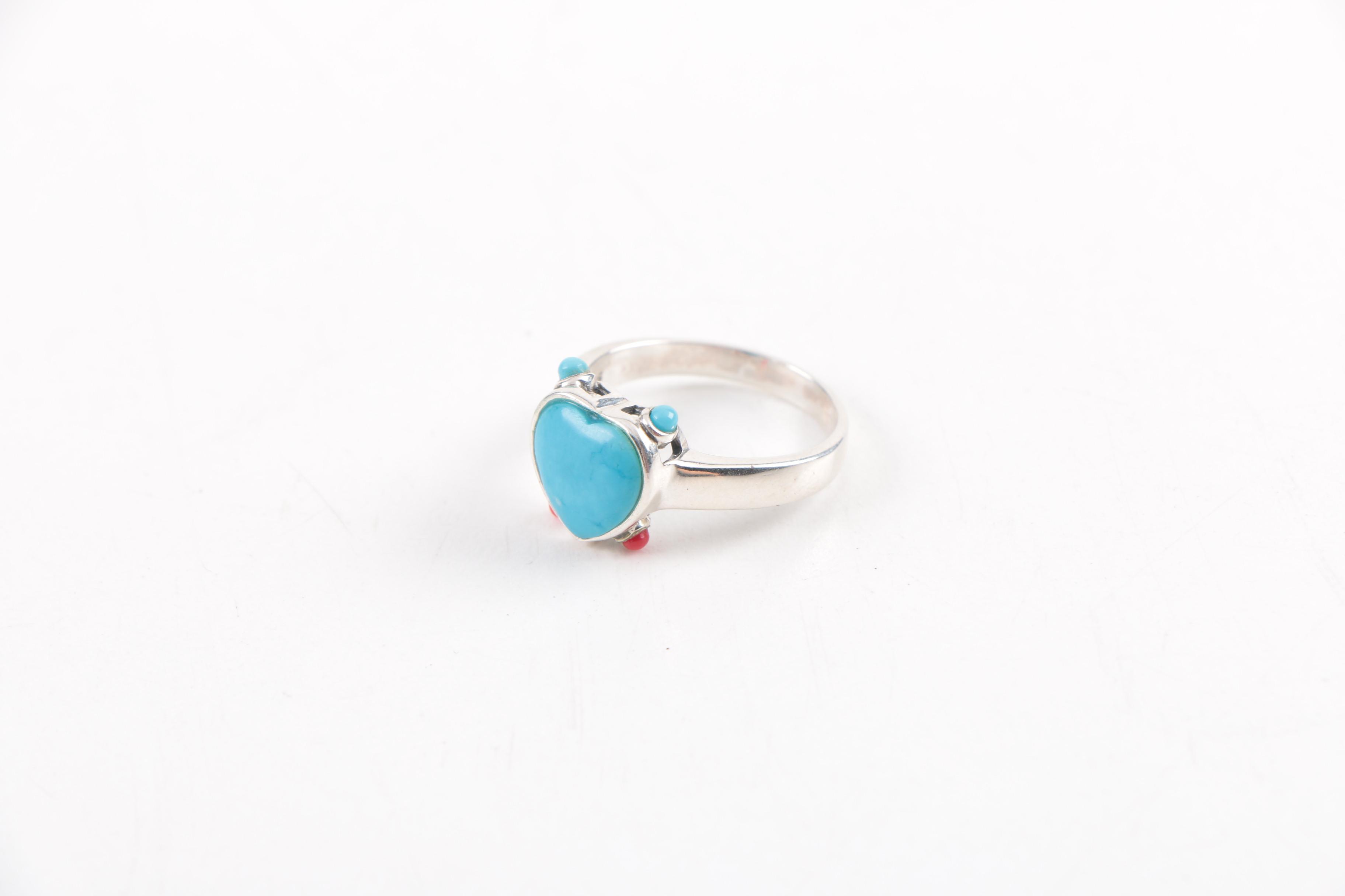 Sterling Silver Rings with Turquoise, Amethyst and More