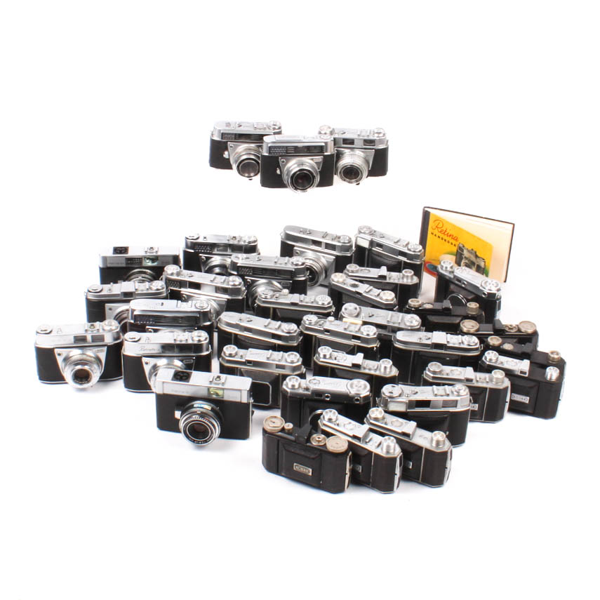 Thirty-Four Kodak Retina, Retinette Cameras