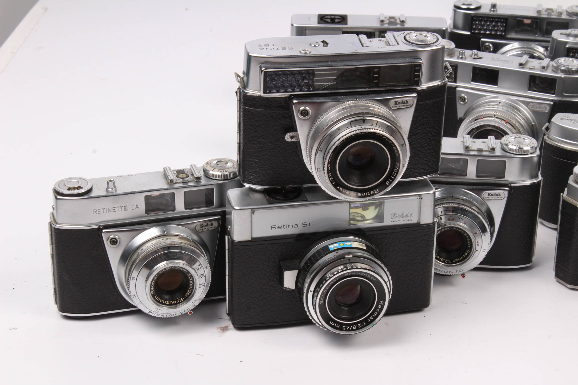 Thirty-Four Kodak Retina, Retinette Cameras