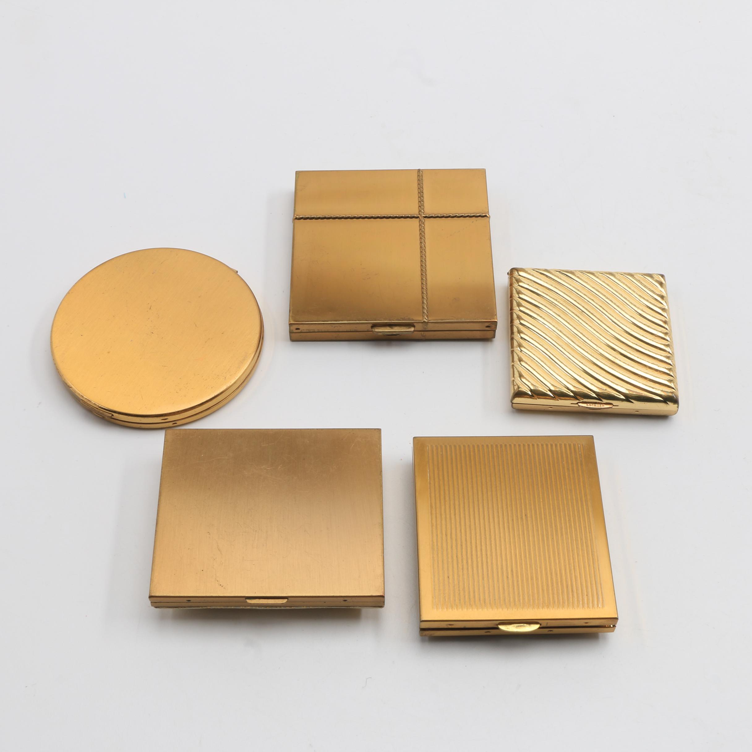 Five Vintage Compacts, Two Eastern Star